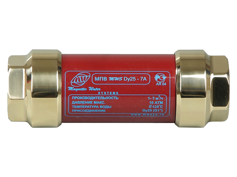 Преобразователь воды магнитный МВС Ду 25 (1quot;) 1-7 куб. м/час