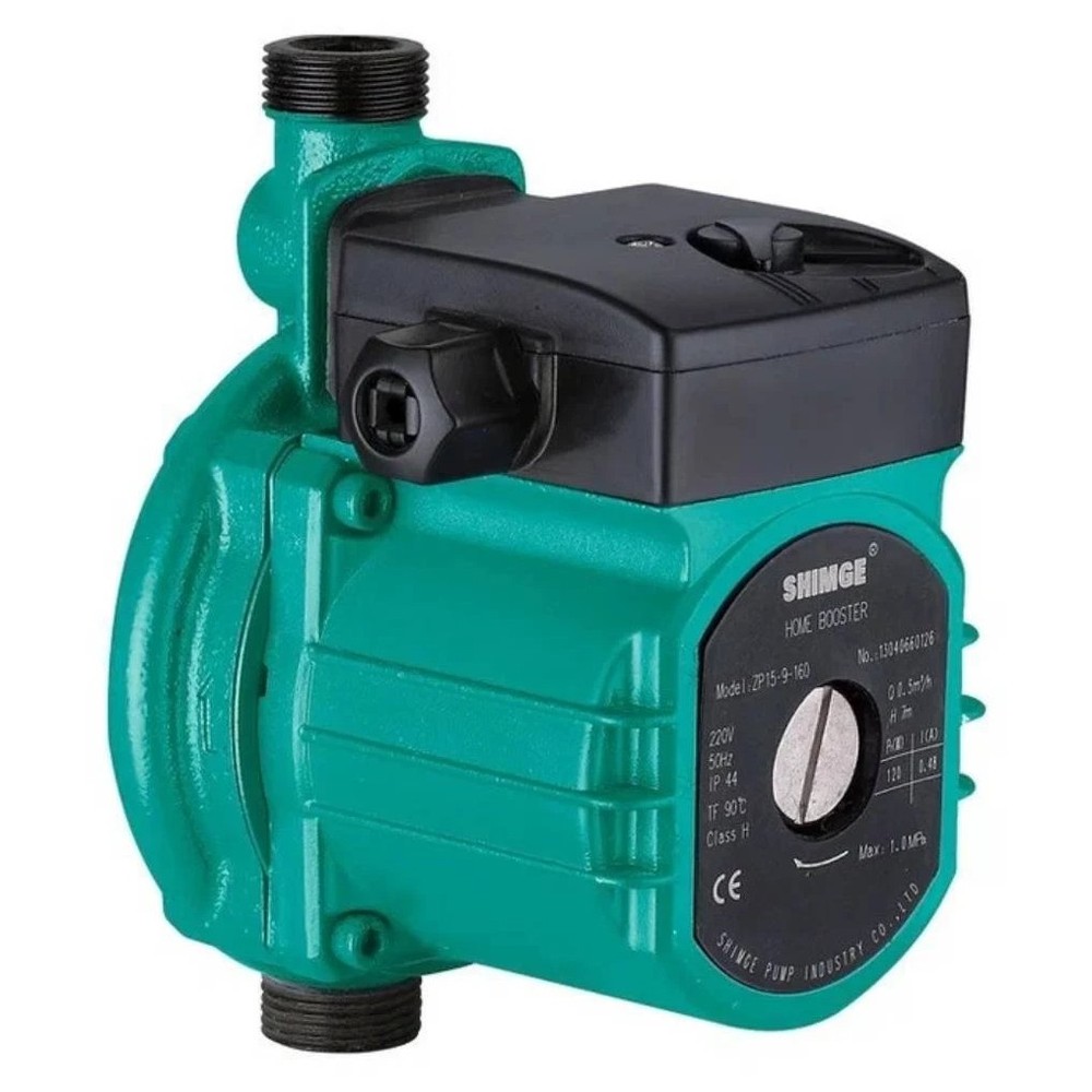 Насос повышения давления SHIMGE ZP 15-9-160 (1х220В, 0,12кВт), с гайками