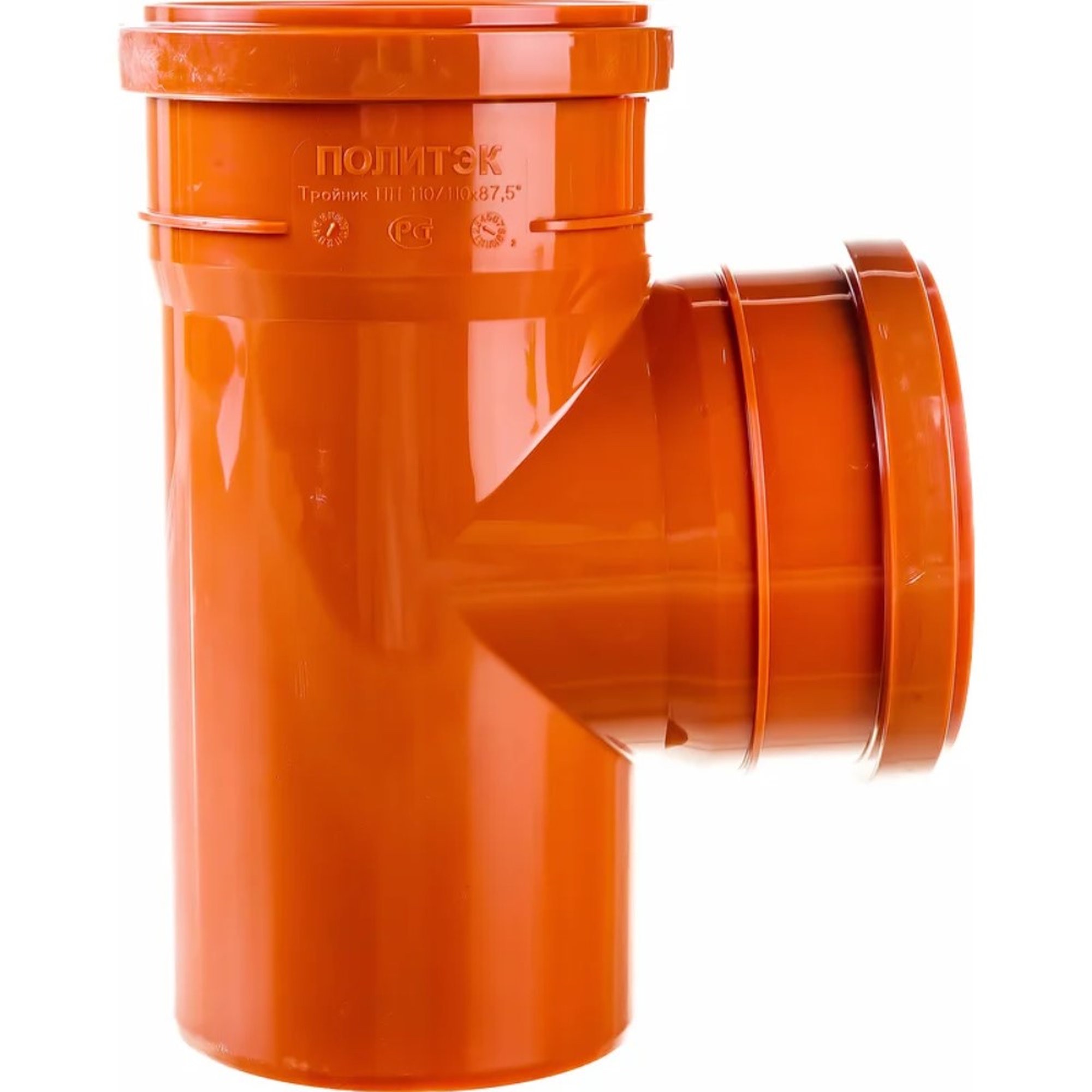 Тройник Политэк Пайп 110х110/87гр. НК (30)