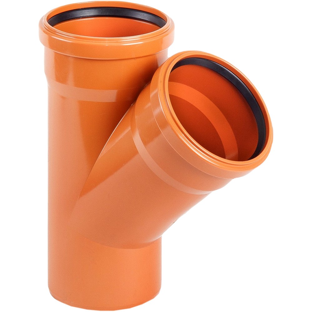 Тройник ХЕМКОР НК 110х110 мм, 45 гр.