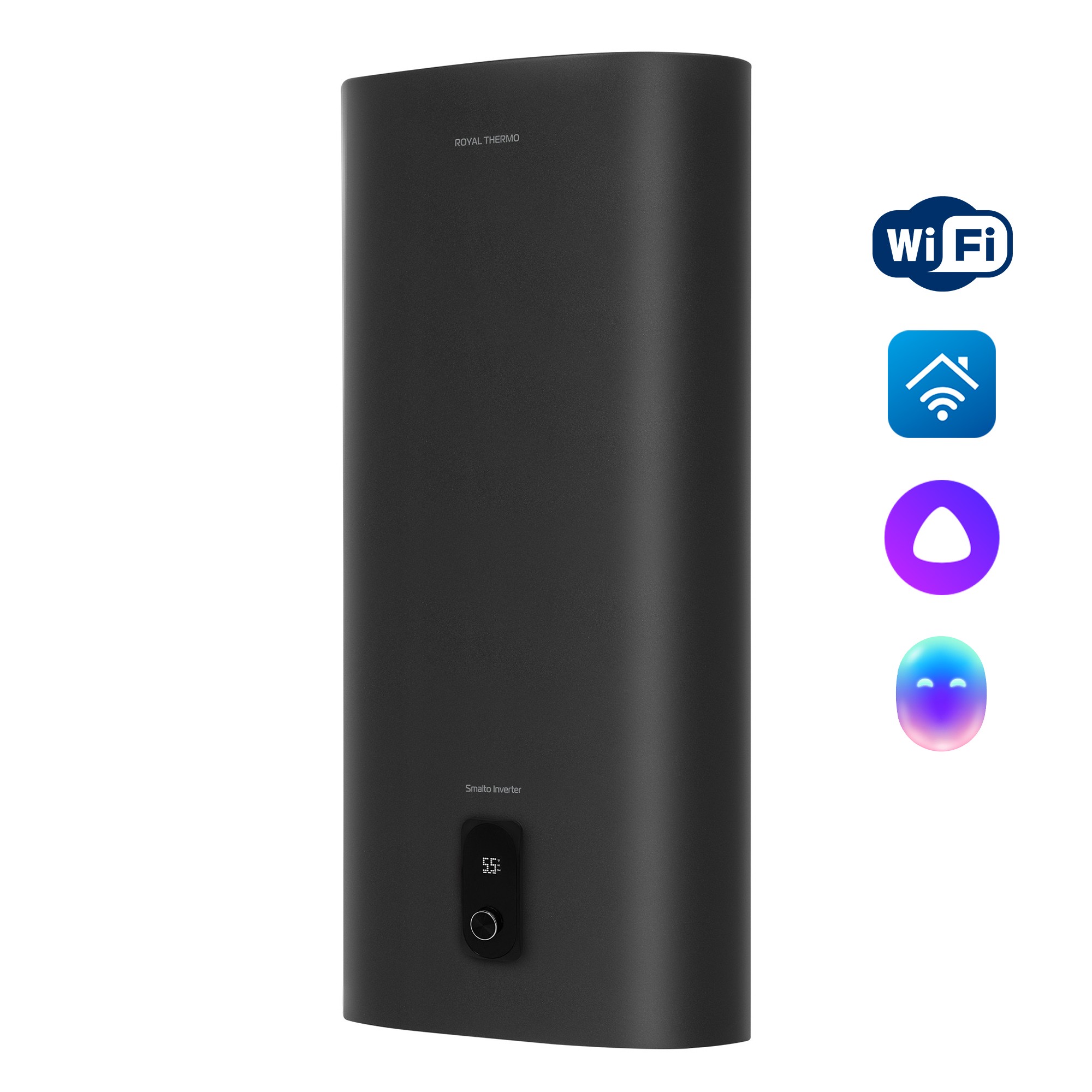 Водонагреватель Royal Thermo RWH 50 Smalto Inverter Grafit Водонагреватель Royal Thermo RWH 50 Smalto Inverter Grafit
