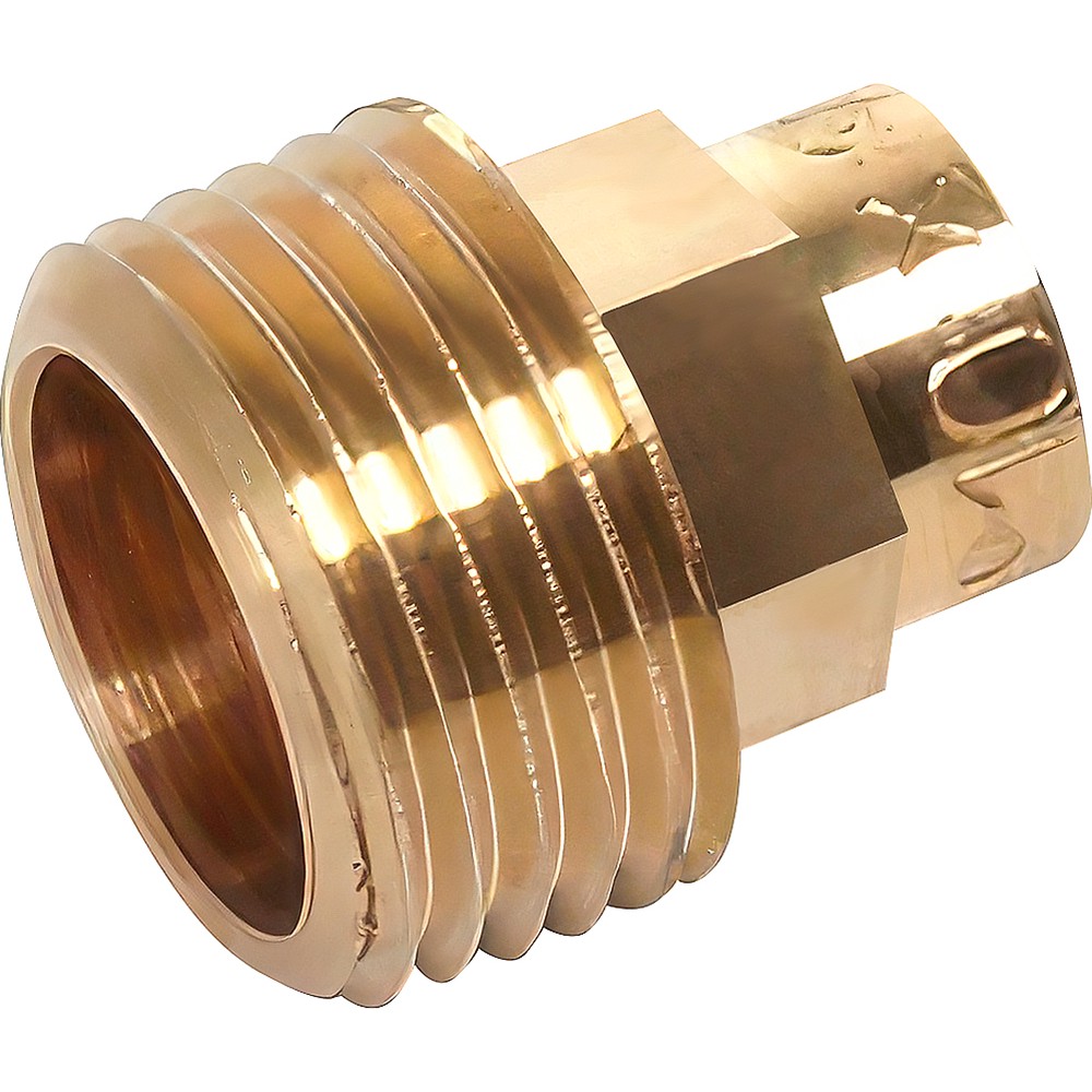 Соединитель переходной Sanha бронзовый пайка-резьба НР 22х3/4quot;, тип 4243G, 142432234
