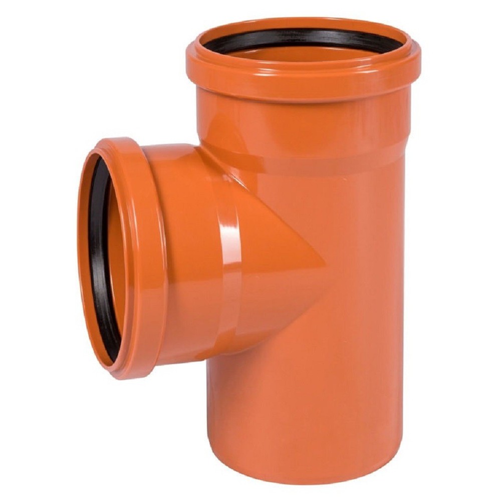 Тройник Ostendorf 110/110x87гр. KGEA наруж.кан. PVC цв.рыжий
