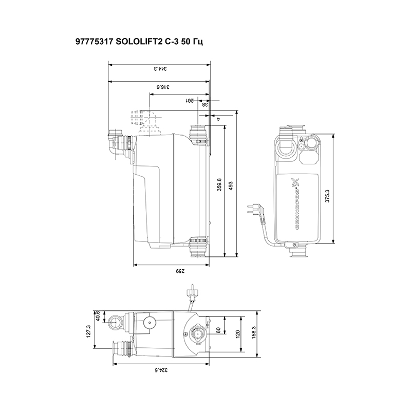 Sololift2 c 3 установка. Сололифт производительность. сололифт для 3 точек. grundfos sololift2 d-2 инструкция по монтажу. сололифт инструкция по монтажу.